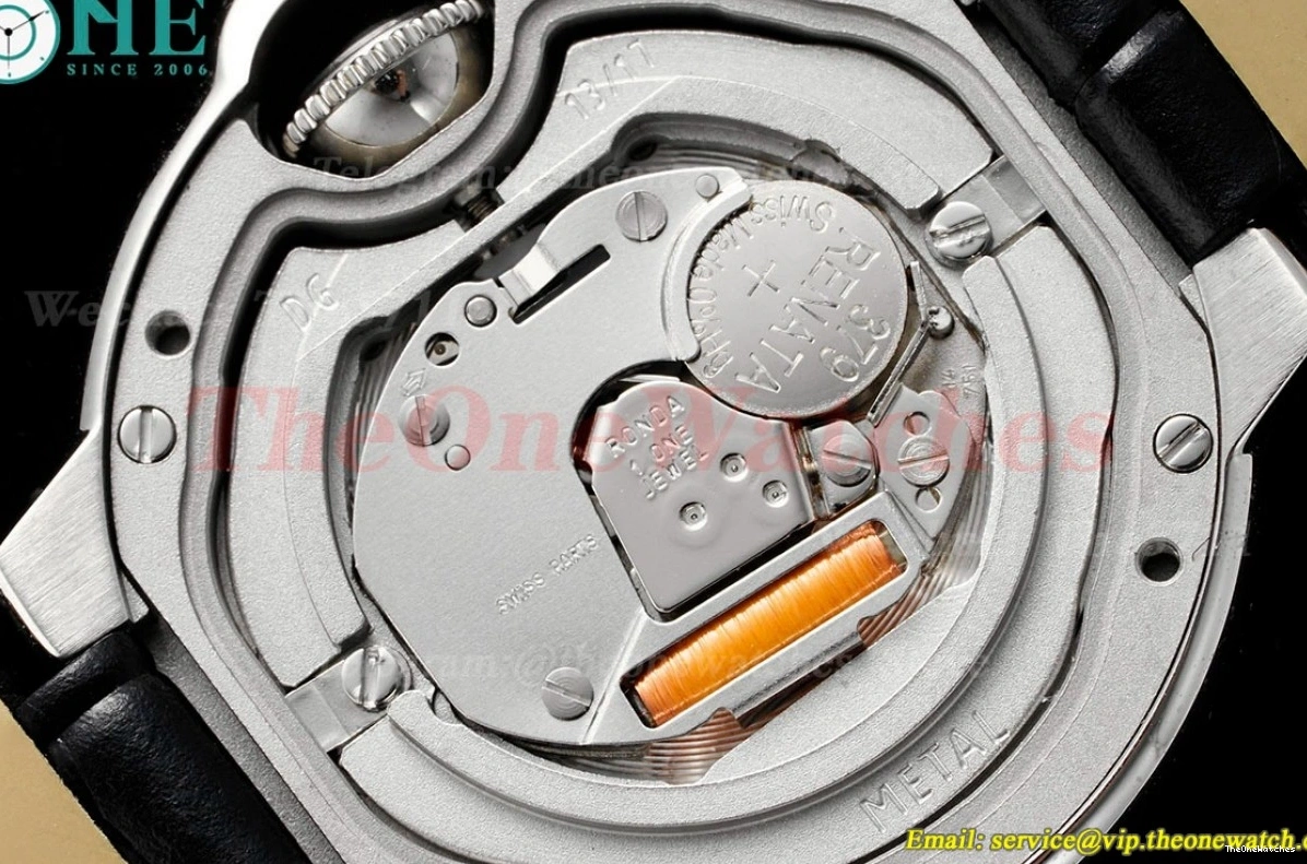 28mm SS Cartier Bleu De AF White Ballon LE Quartz Dia 1223